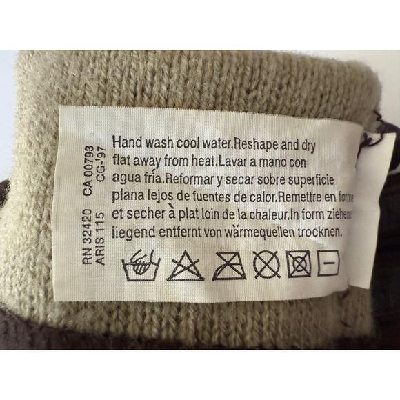 Vintage 1997 Isotoner Aris 115 Gloves Women's One Size Brown Soft Acrylic Lined - Picture 5 of 8